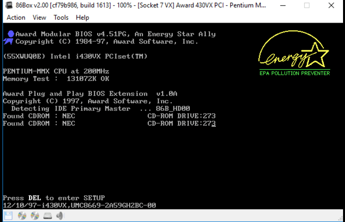 86Box Windows 9598 emulator