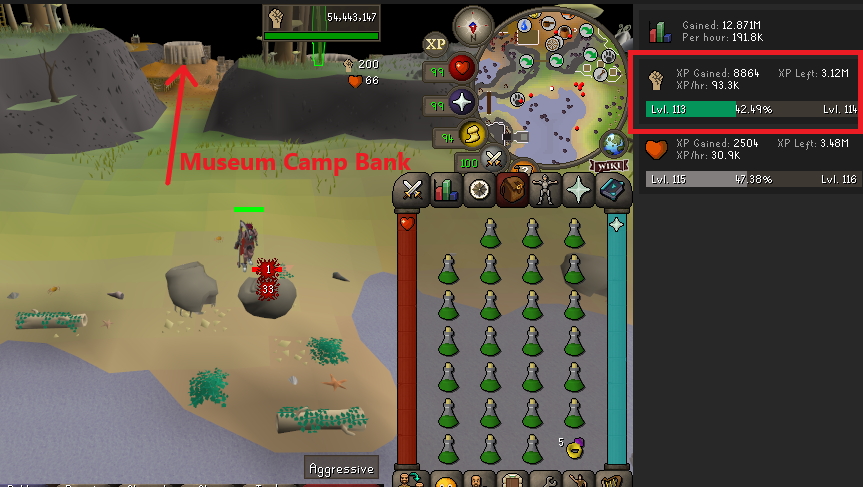 Ammonite Crabs stacked on a player at the Fossil Island beach spawn