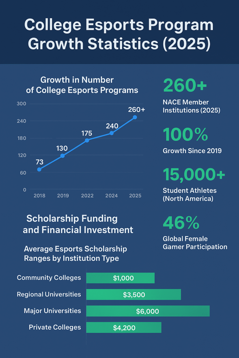 College Esports Program Growth Statistics (2025)