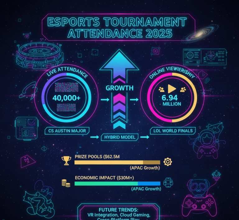 Esports Tournament Attendance Statistics (2025)