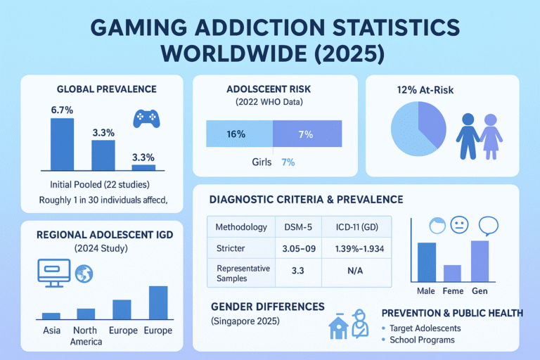 Global Gaming Addiction Statistics (2025)