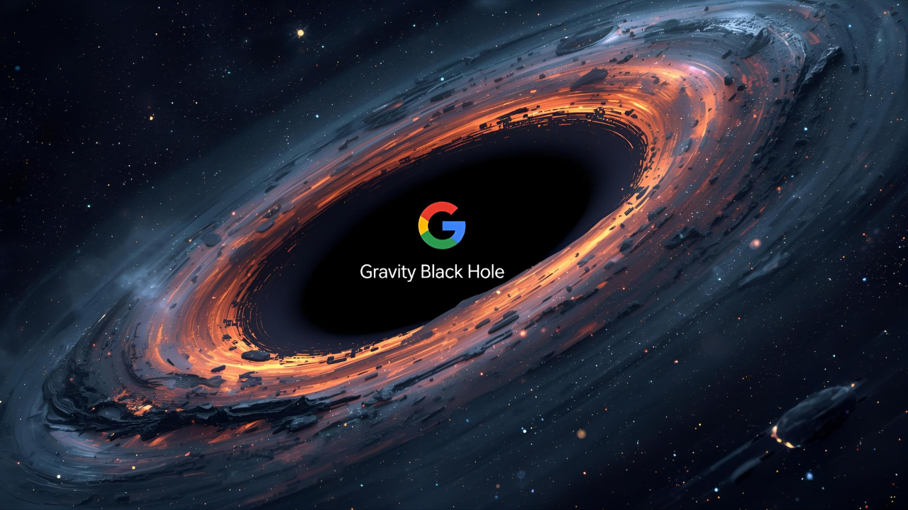 Google Gravity Black Hole