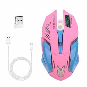 Greshare Pink Wireless Gaming Mouse