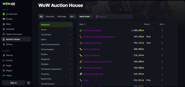How to Read WoW Auction House Prices and Make Smarter Gold Decisions