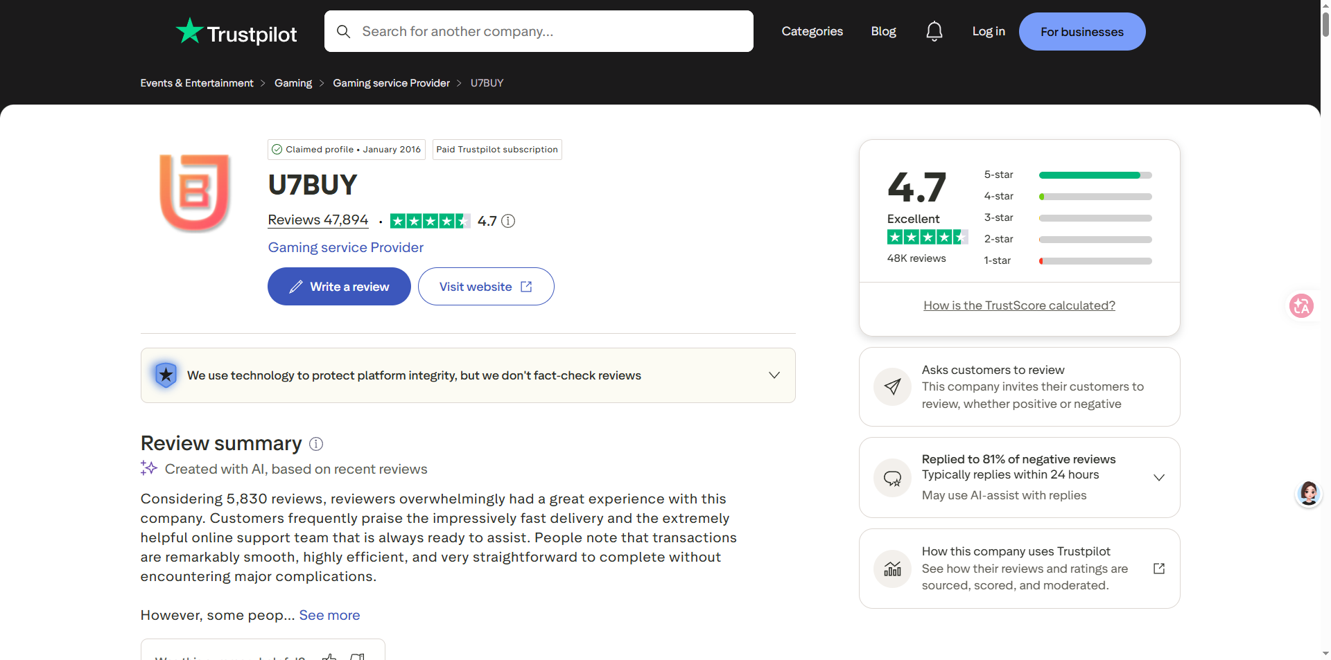 Is U7BUY Legit