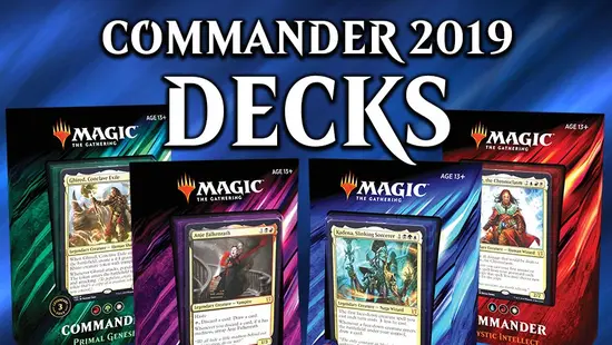 Magic The Gathering Commander 2019 Set of 4 Decks [mtg] Editions
