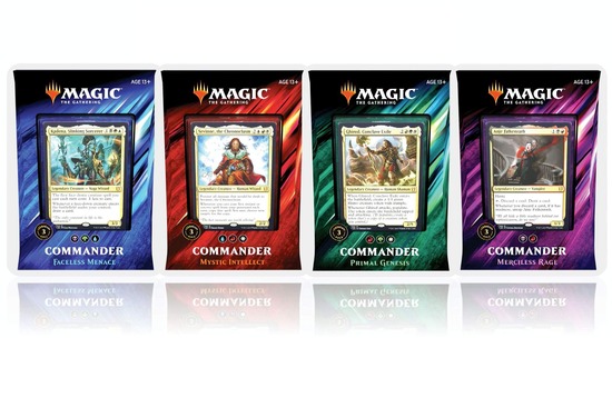 Magic The Gathering Commander 2019 Set of 4 Decks [mtg] Release Date And Time For All Regions