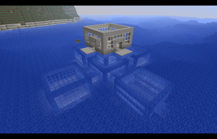 Minecraft Large Water Enclosure