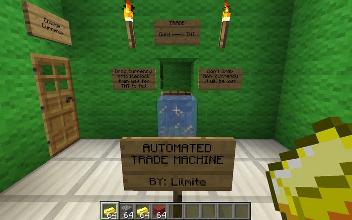 Minecraft automated trading system