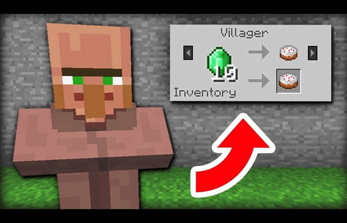 Minecraft villager trading