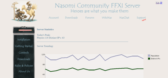 Nasomi Server Status