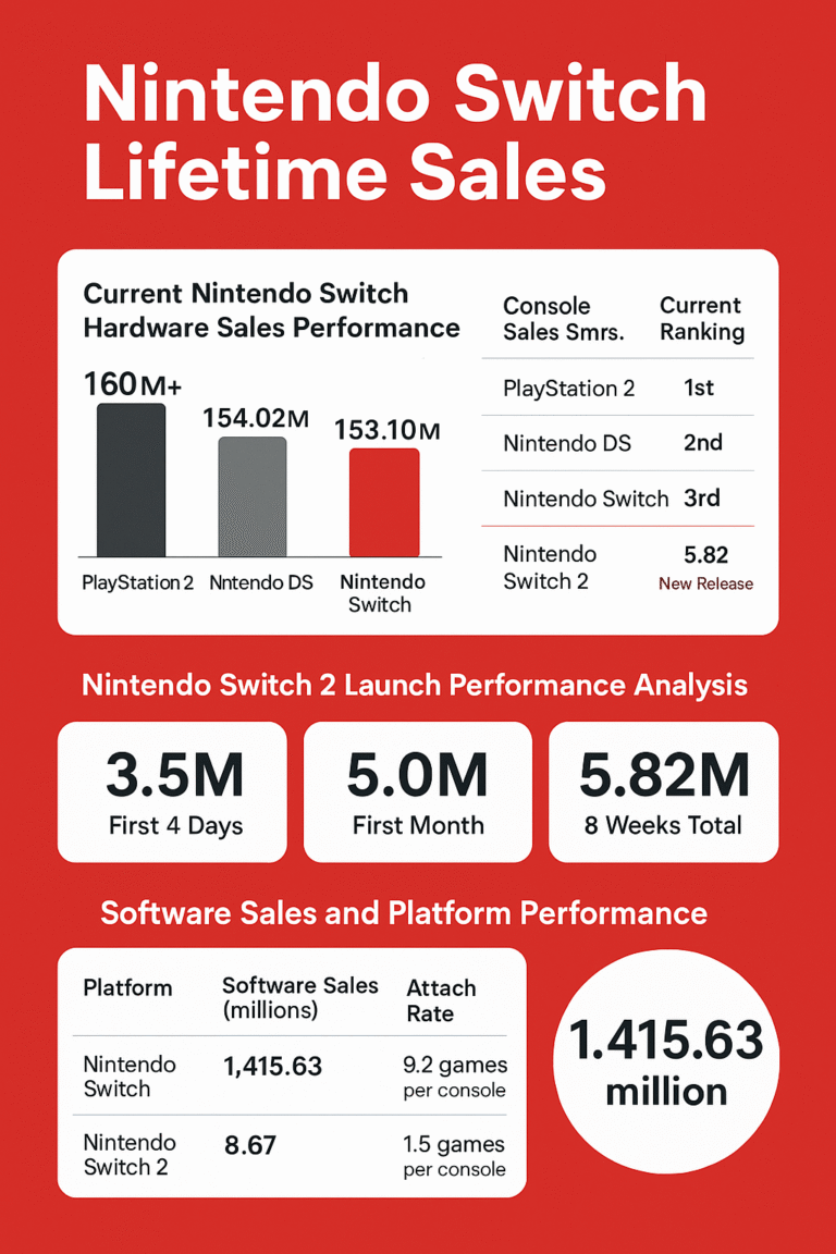 Nintendo Switch Lifetime Sales (2025)