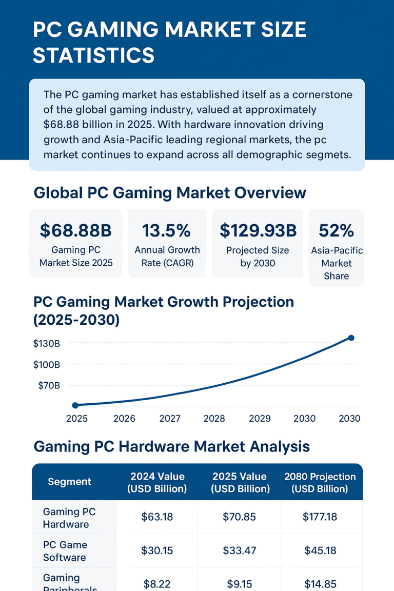 PC Gaming Market Size Statistics (2025)