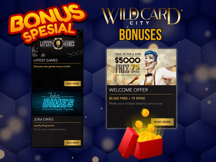 Bonuses and Promotions at Wild Card City

