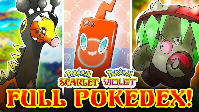 Pokémon Scarlet and Violet Pokedex.