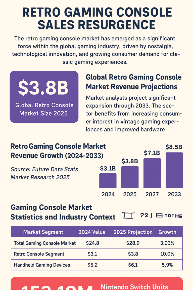 Retro Gaming Console Sales Statistics (2025)