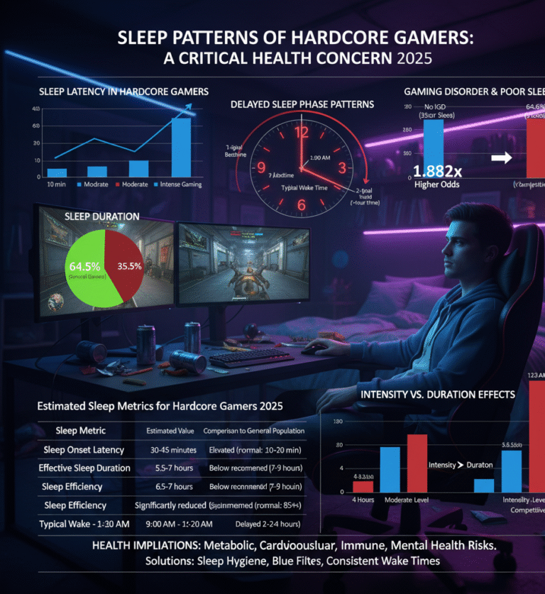Sleep Patterns of Hardcore Gamers 2025