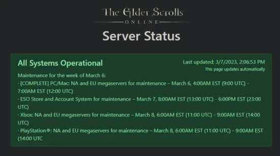The Elder Scrolls Online[ESO] server status – Is The Elder Scrolls Online (ESO) Down?