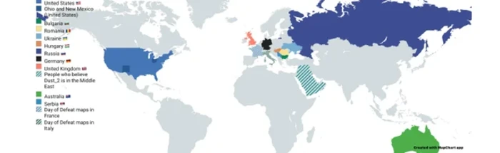 Top Countries Playing Half Life 2