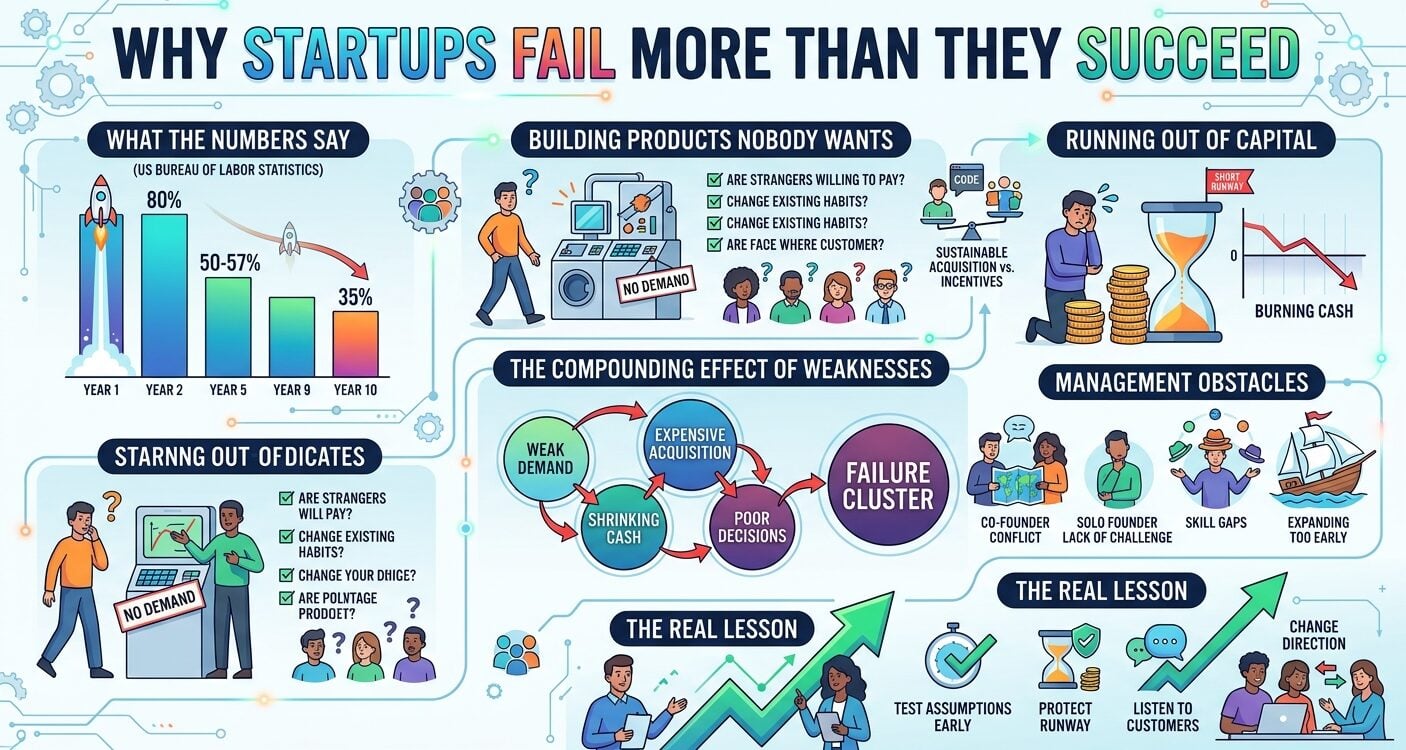 Why Startups Fail More Than They Succeed