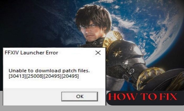 ffxiv unable to download patch files