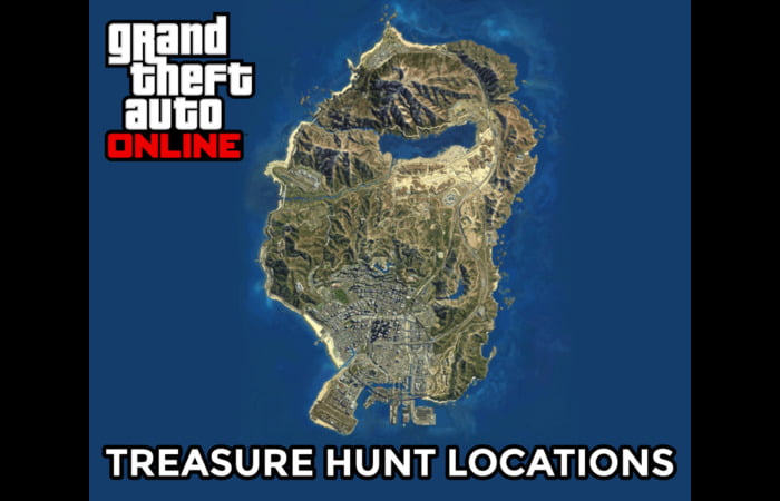 gta online treasure hunt locations