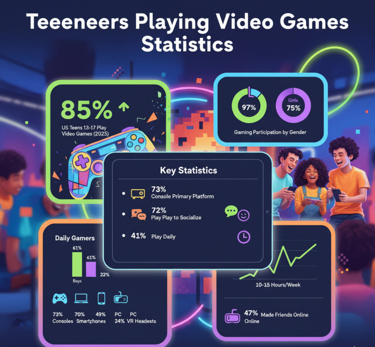 teenagers playing video games